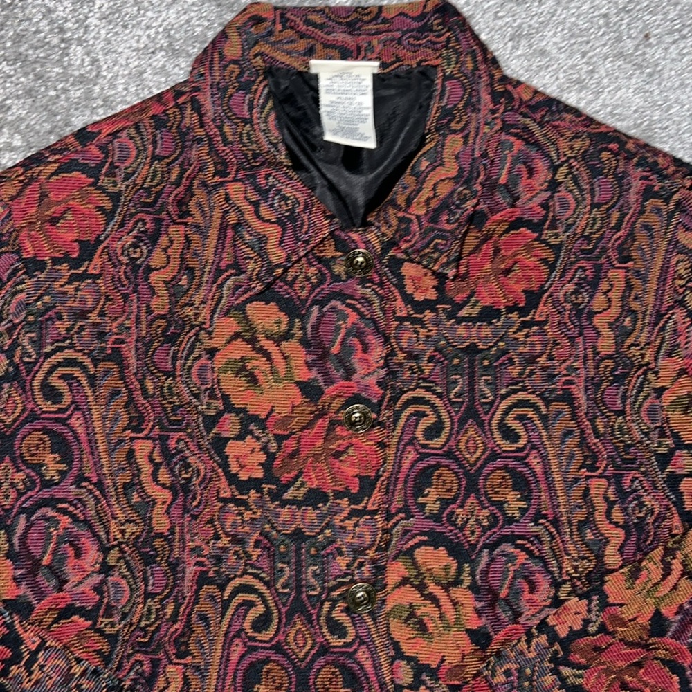 White Stag Multicolor Floral Tapestry Jacket - Picture 3 of 6